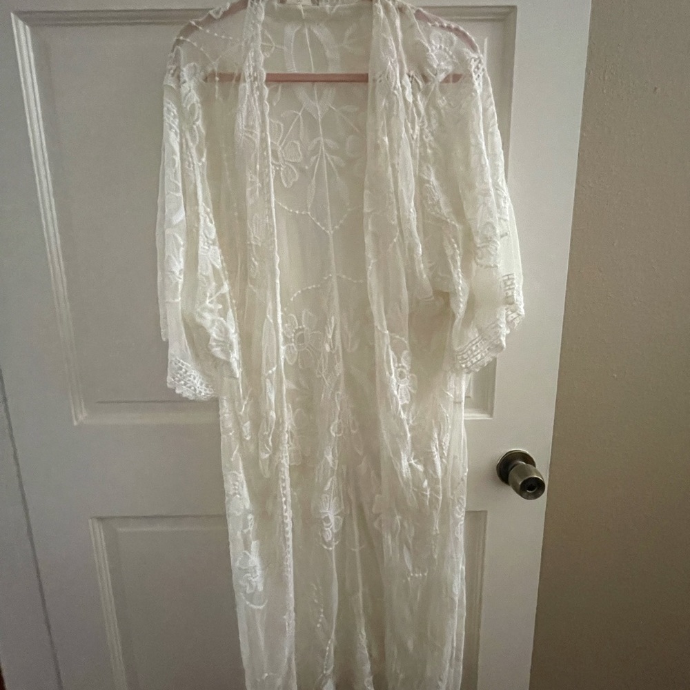 White Lace Kimono